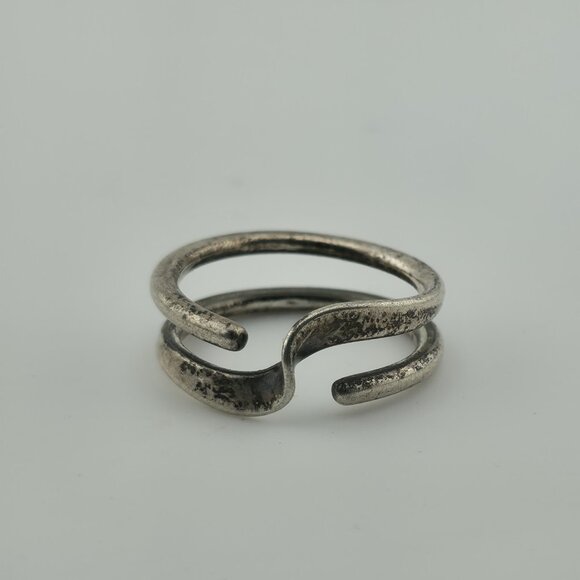 Ring Sterling Silver MCM MODERN contemporary Artisan Organic Minimalist Size 6.5 - Picture 7 of 11